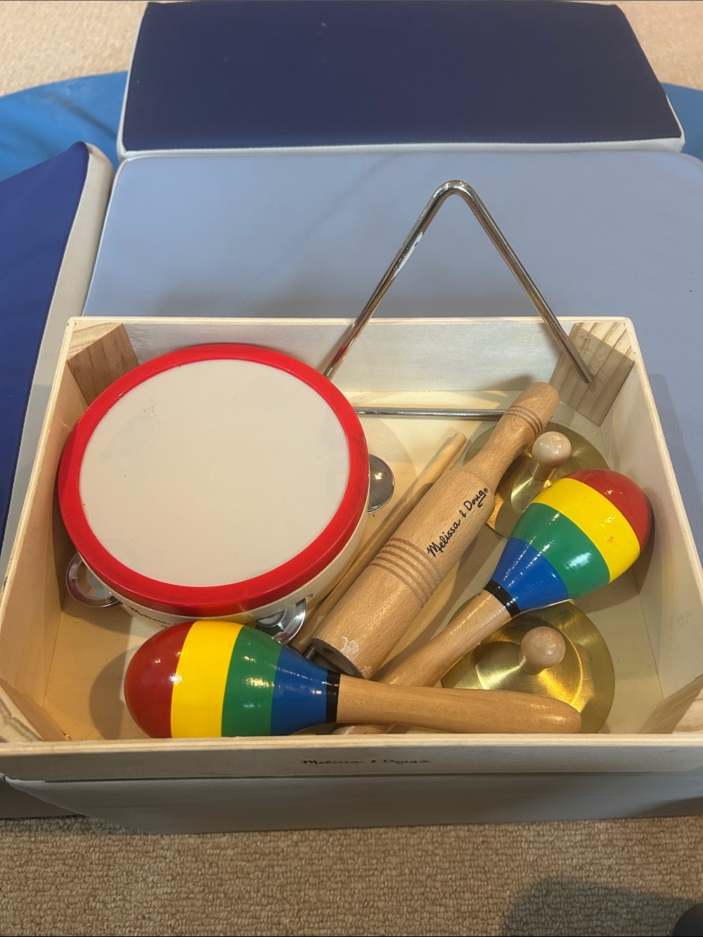 Melissa & Doug Wooden Rhythm Band in a box - Music set for toddlers